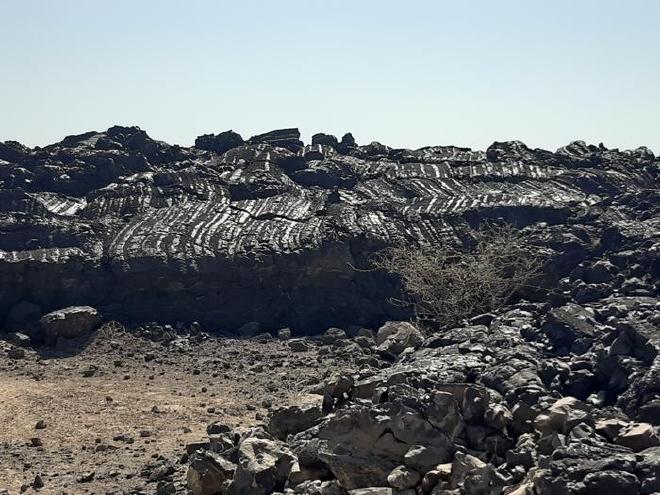 Flujos de lava basáltica fresca en la región de Afar, Etiopía. Crédito: Dr. Derek Keir, Universidad de Southampton/ Universidad de Florencia