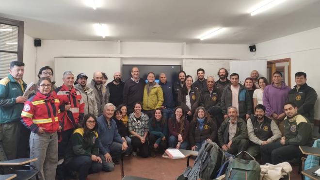 Thomas Kitzberger, Javier Grosfeld y Romina González Musso brindaron el taller sobre Cálculo de Severidad de Incendios Forestales a equipos técnicos de las jurisdicciones de la Región Patagonia Norte.